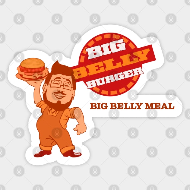 Big Belly Burger Logo Sticker by Scud"